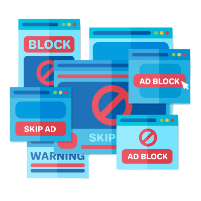 ad-block-pop-up-concept-with-flat-deisgn ad-block-pop-up-concept-with-flat-deisgn